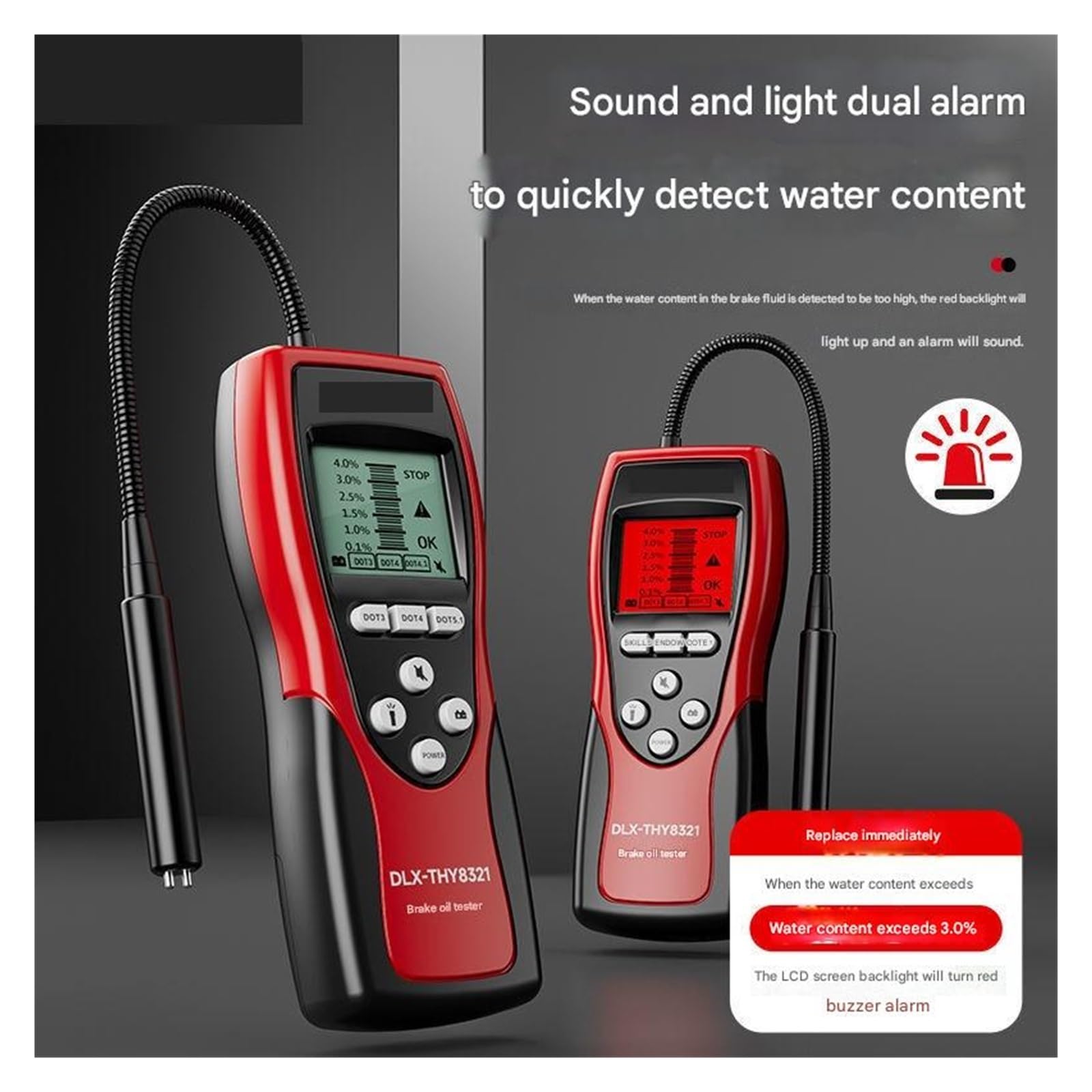 Tester per liquido freni, Kit Di Test For Olio Motore Tester For La Qualità Di Benzina E Olio Motore Strumento Di Analisi Diagnostica Ad Alta Precisione