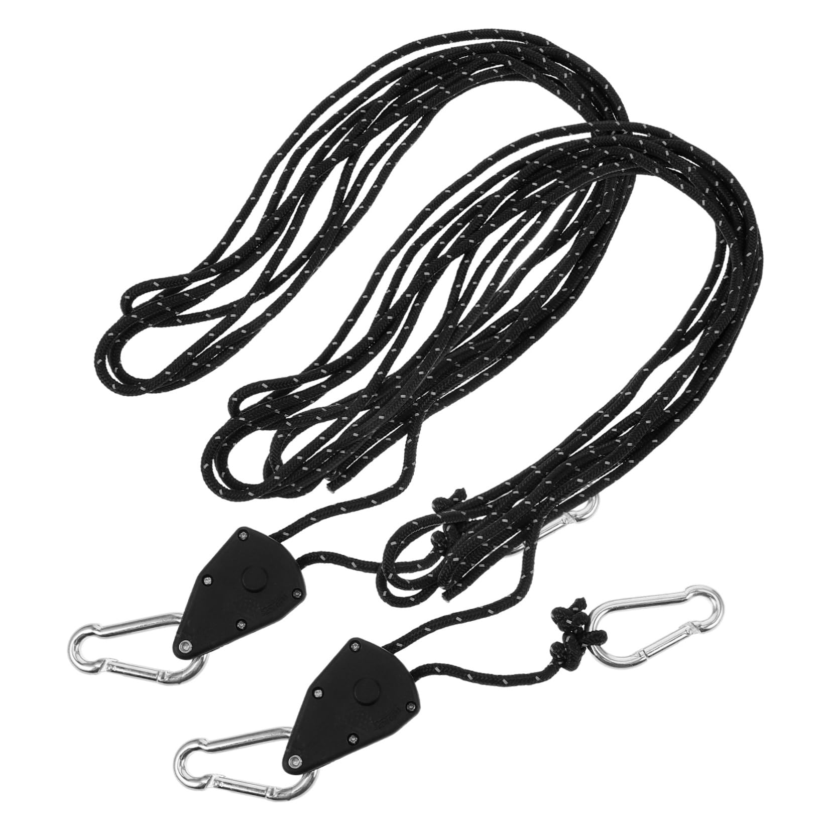 Mikikit Camping Gear Reflective Rope Light Connector Metal Gears Ratchets Braided Polypropylene Rope Wide Application