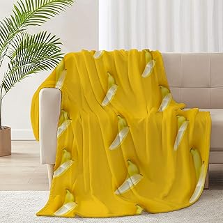 Banana Blanket, ARAHANT Fruit Throw Blanket, Good Gift Choice, Lightweight Super Soft and Comfortable, Suitable for Sofa, Living Room, Bedroom, 60