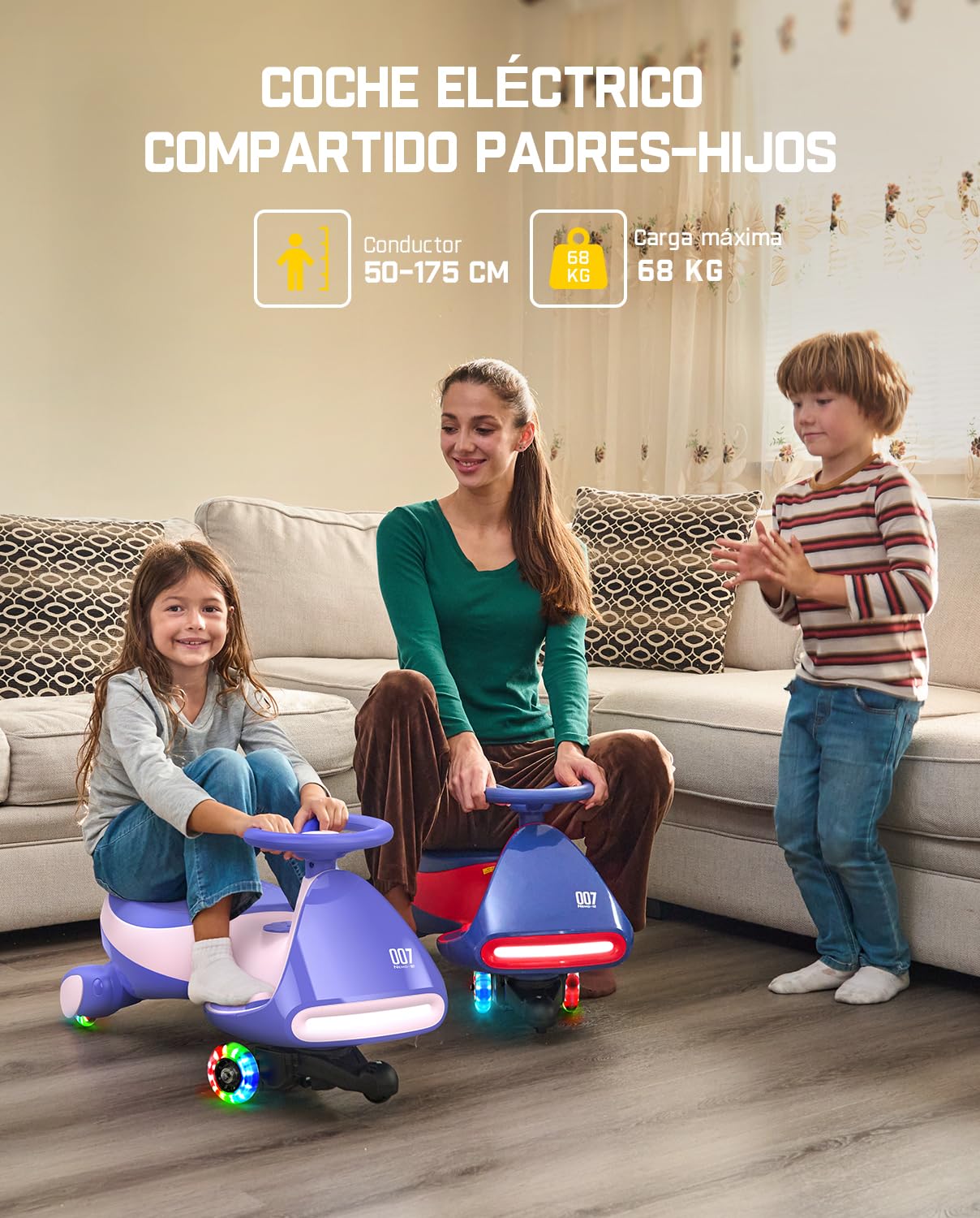 FanttikRide N7 Pro Coche Eléctrico para Niños 12V 2 en 1 Antivuelco Bluetooth
