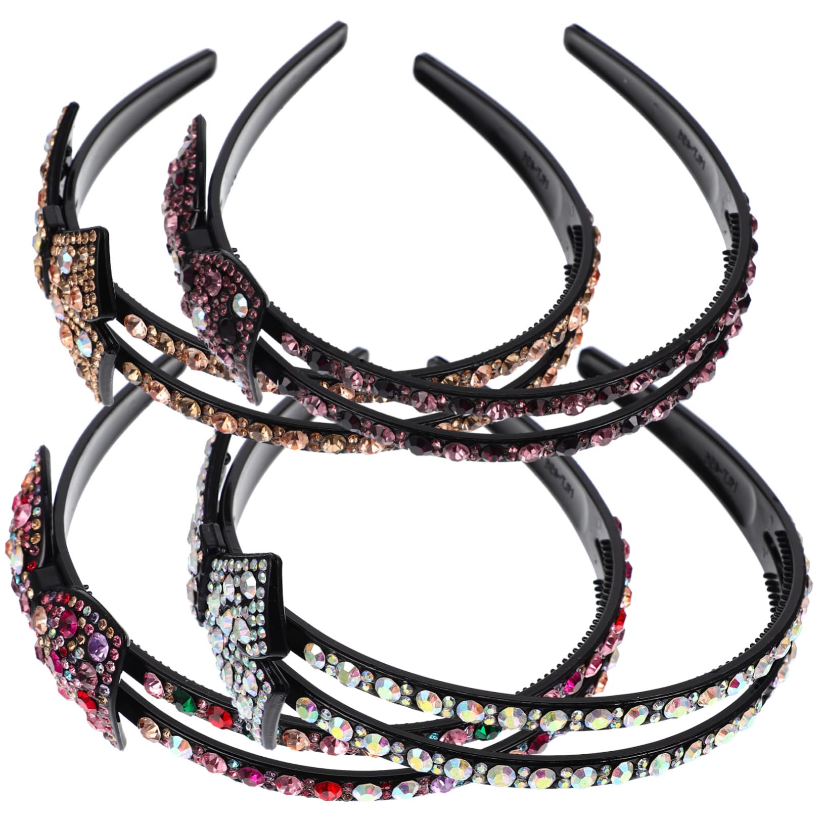 FRCOLOR 8pezzi Fascia Per Decorativa Con Strass Da Cerchietti Eleganti Per Donne e Ragazze Stile Chic e Comodo Perfetti Per Feste e Occasioni Speciali