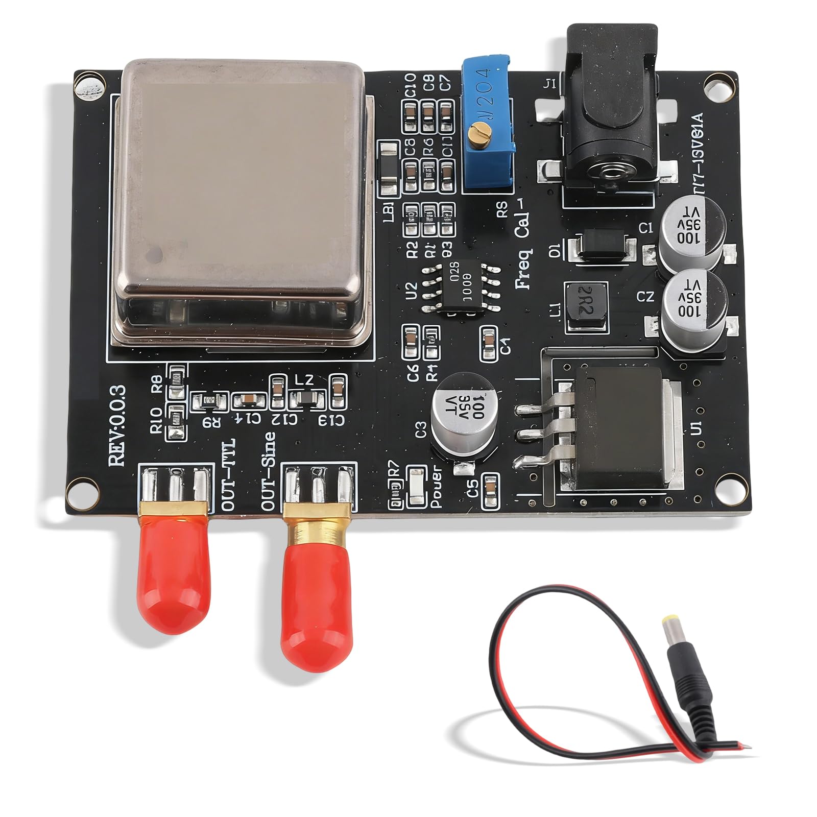 Module De RéFéRence De FréQuence Standard, Oscillateur à Cristal 10 Mhz, Carte De TempéRature Constante pour Les Tests D'Instruments Interface Femelle SMA