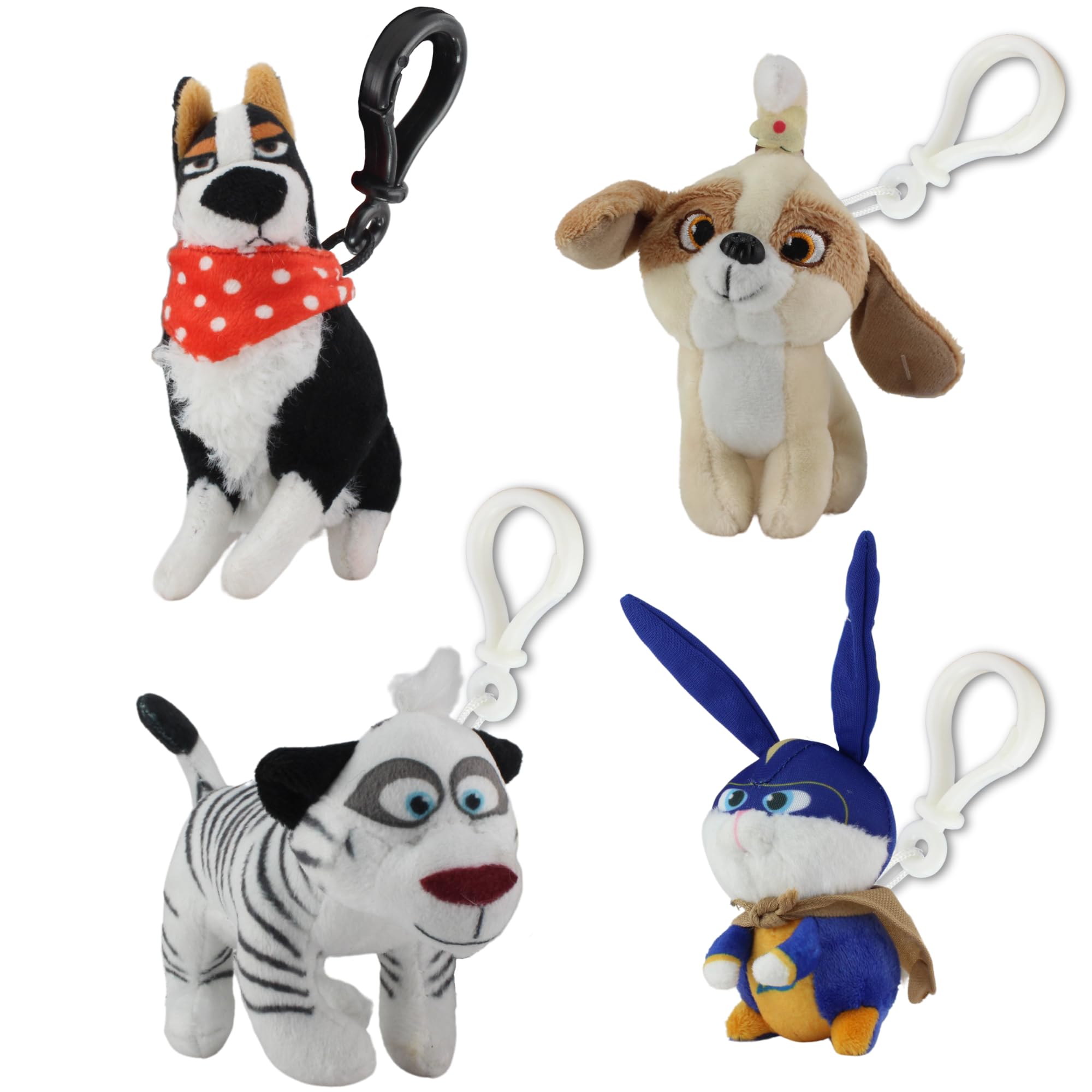 Secret Life Of Pets Soft Plush Keyclips Sets Rooster
