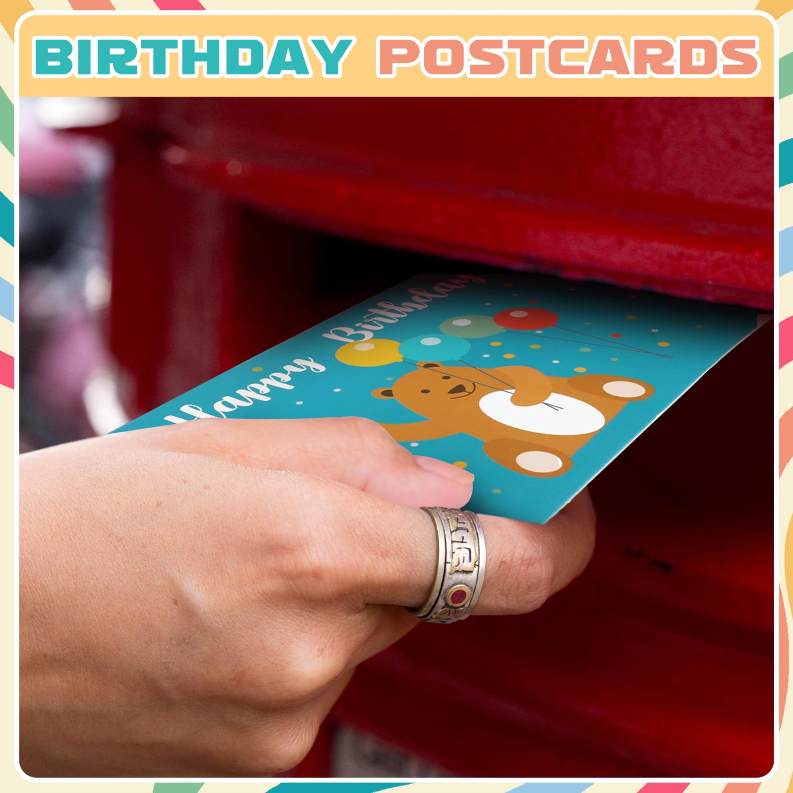 Kosiz 120 tarjetas de cumpleaños para ti, postales de 4 x 6 pulgadas, tarjetas de felicitación surtidas en blanco, 12 estilos