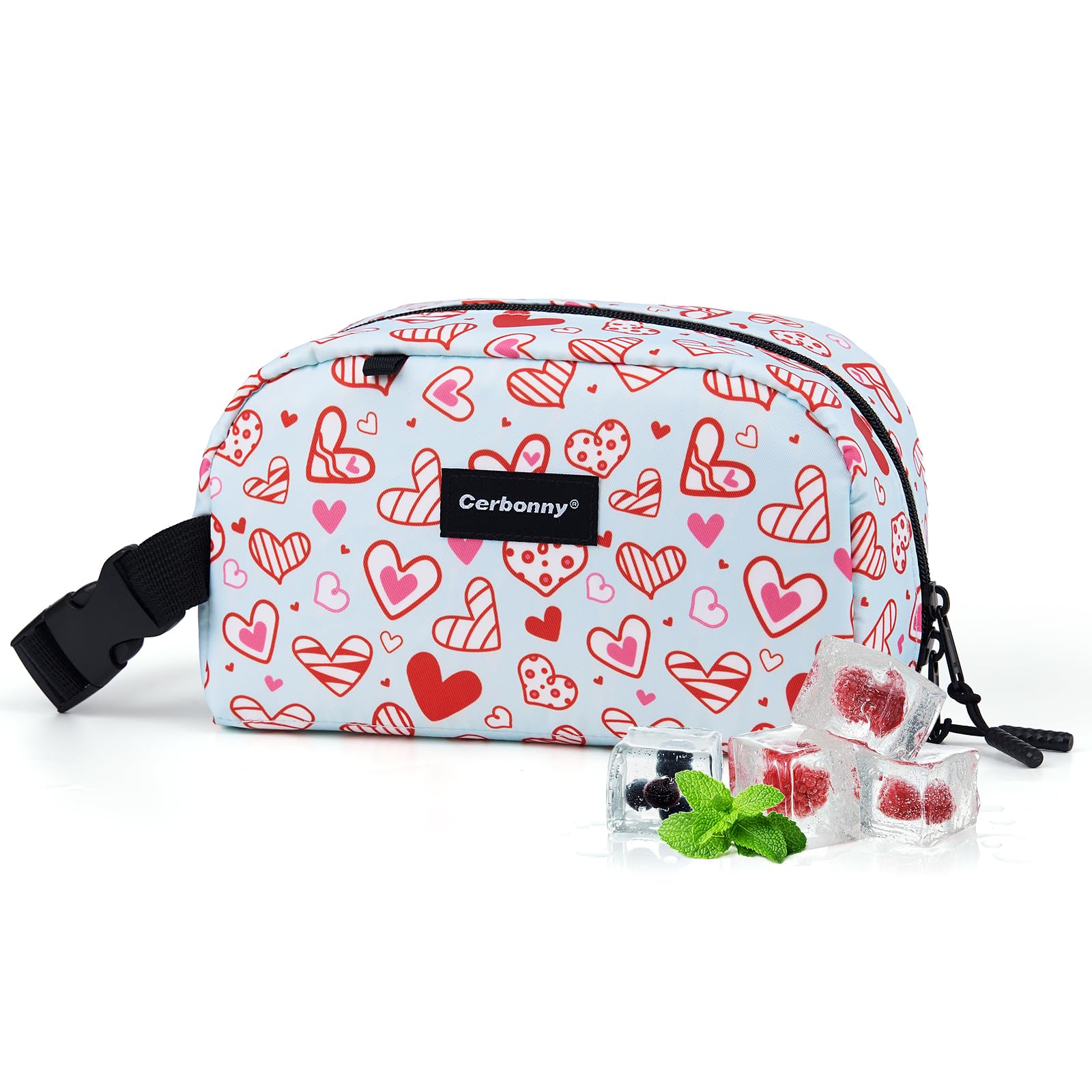 Cerbonny Small Cooler Bag Freezable Lunch for Work School Travel,Leak-Proof Bag,Snack Bags for Kids/Adults,Freezer Bags,Freezable Lunch Bag — image 1