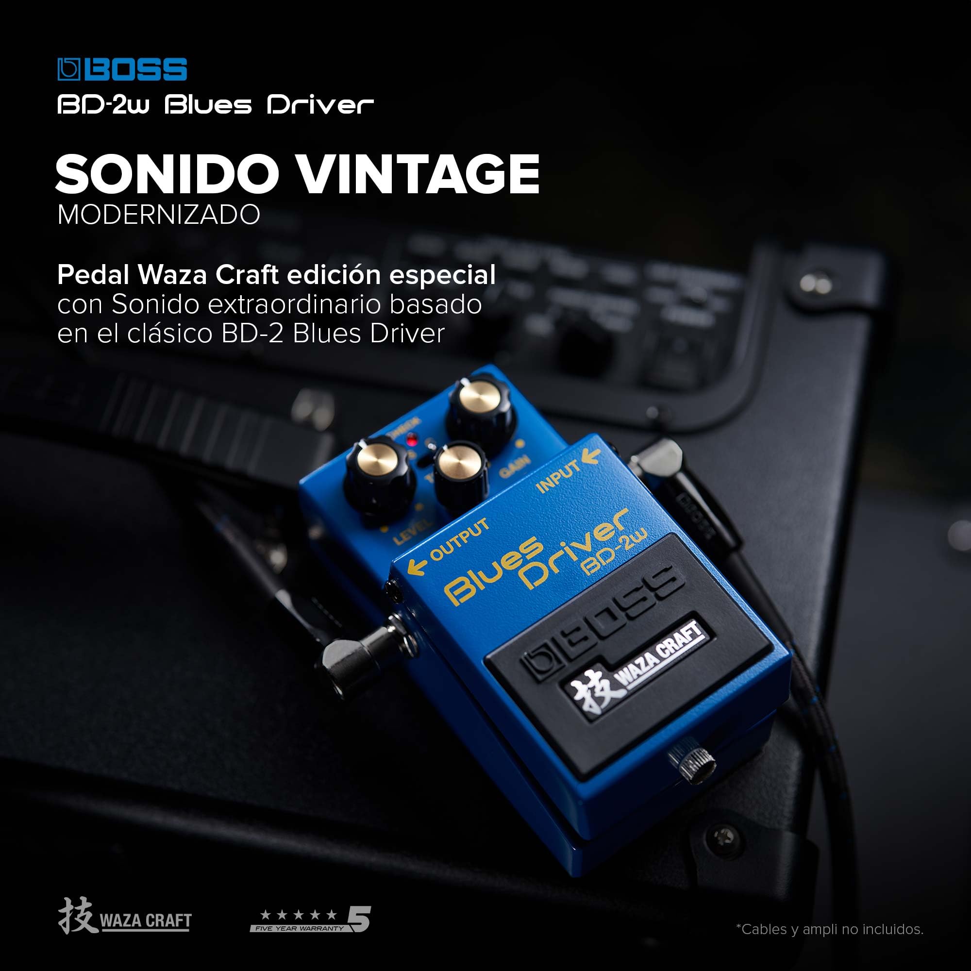 BOSS BD-2W Blues Driver | Pedal de efecto de guitarra Waza Craft