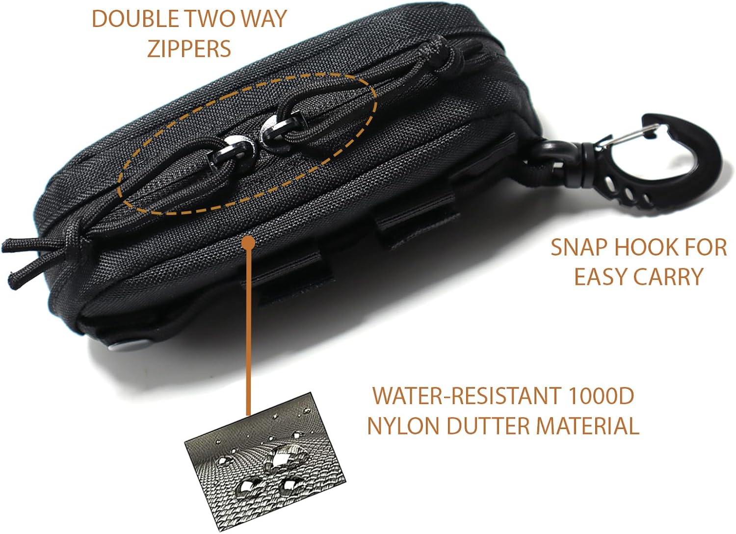 Tactical Molle Glasses Case Tactical Eyeglasses Case Shockproof Sunglasses Carrying Protective Box with Clip - Image 4