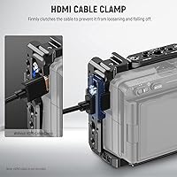 Vista 7 de NEEWER Cage Camera Cage with HDMI Cable Clamp, NATO Rail, 38 Inch ARRI Positioning Holes, 14 Inch Thread Compatible with Sony FX3 FX30 Original XLR