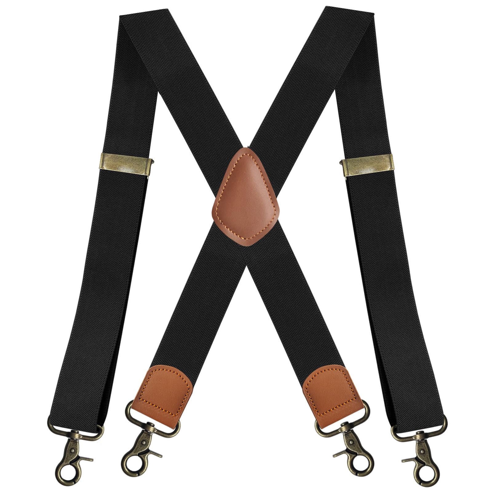 Tirantes elásticos de moda para hombre con clip en X para un aspecto elegante y estilos de correa ajustable, adecuados para cualquier ocasión o atuendo, tirantes cómodos