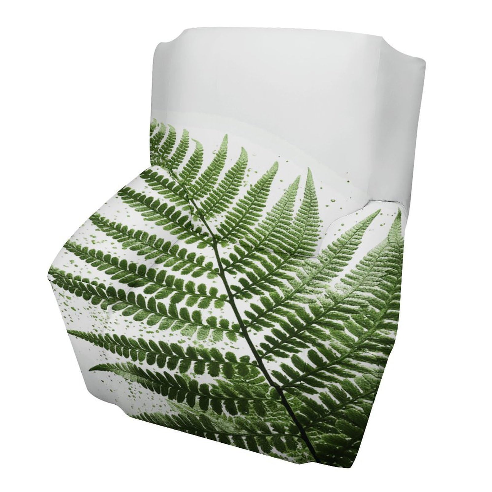 Fekiloot Style Natural Plant Silhouette Fern Leaf Couch Cover Sofa Cover Sofa Slipcover