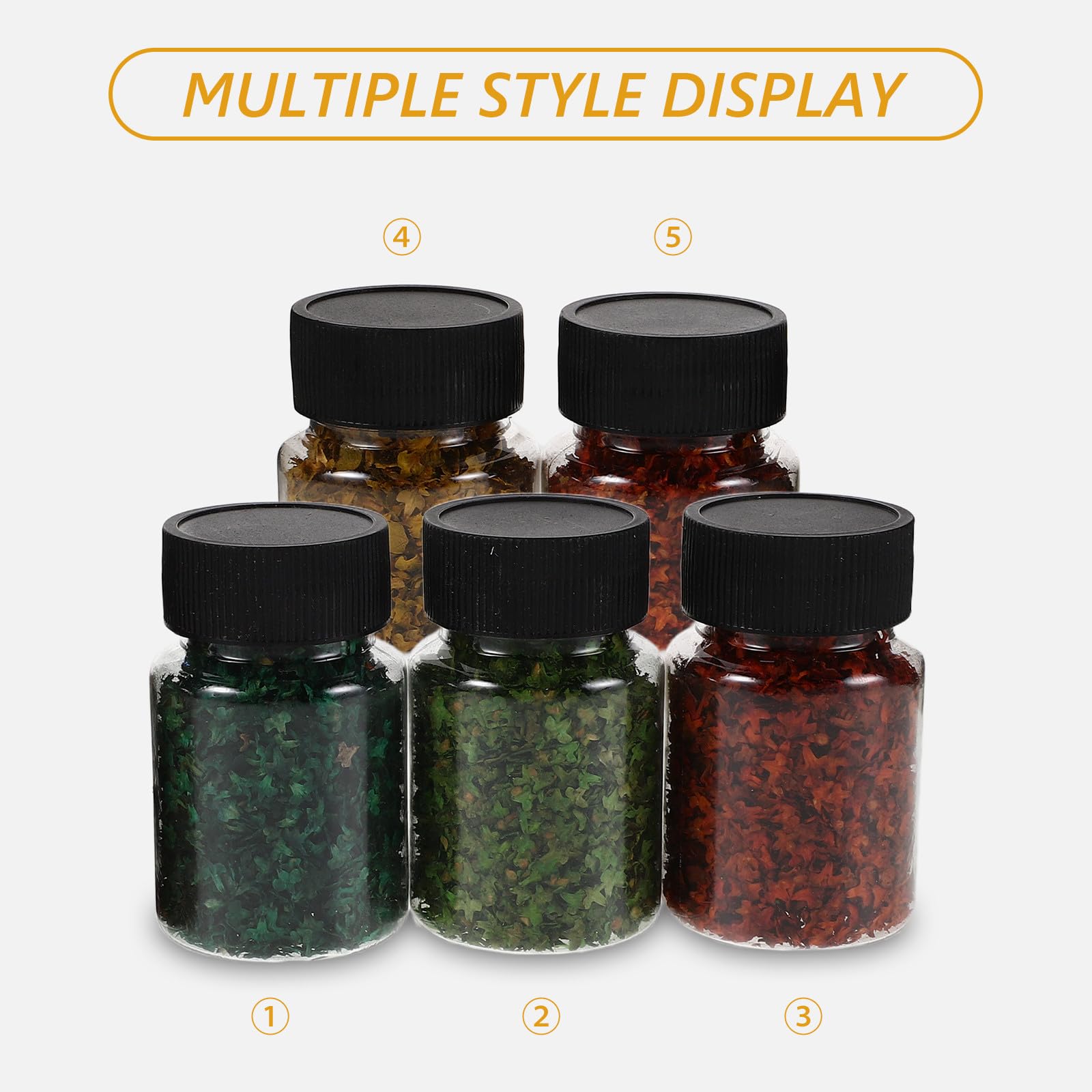 TOYANDONA Set 5 Bottiglie Foglie e Viti in Fibra Realistiche per Modellismo Paesaggistico in Miniatura Facile Installazione per Progetti DIY Scolastici