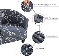 Vista 3 de NILUOH Funda para silla de club, funda elástica para sillón, protector de muebles para sala de estar (04)