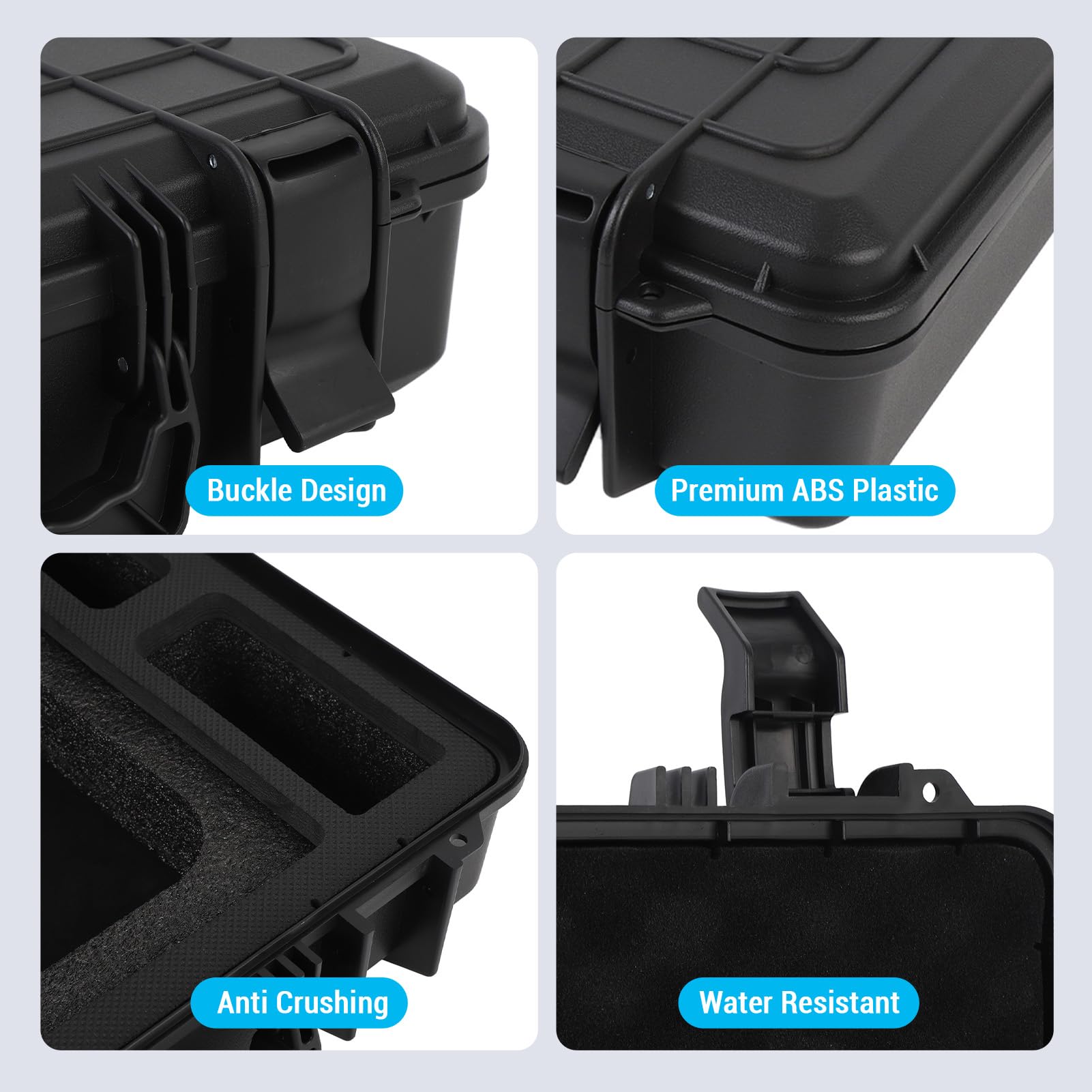 Topiky Borsa da Viaggio per Kit di Piatti RV Satellitare Statellite, Mini Case, Custodia da Trasporto Mini per Viaggi, Custodia Rigida Protettiva Portatile con Cavo di Caricabatterie