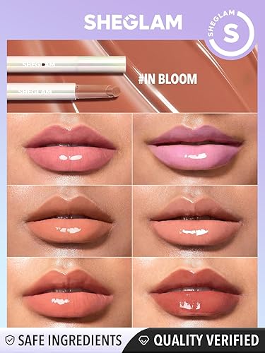 Miniatura 9 de SHEGLAM PoutPerfect - Lápiz labial sólido hidratante no pegajoso con aceite de coco, en flor