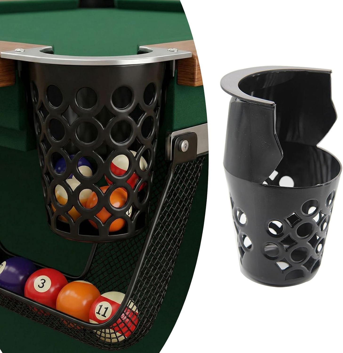 Billiard Pockets, Pool Table Pockets Replacement Web Pocket Net Balls Storage Pool Table Inserts Accessories Ball Collector