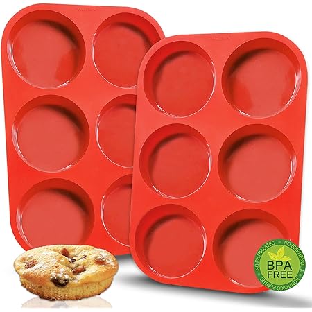 Baking Pans Set Walfos 24-Cup Silicone Muffin Pan BPA Free, Non
