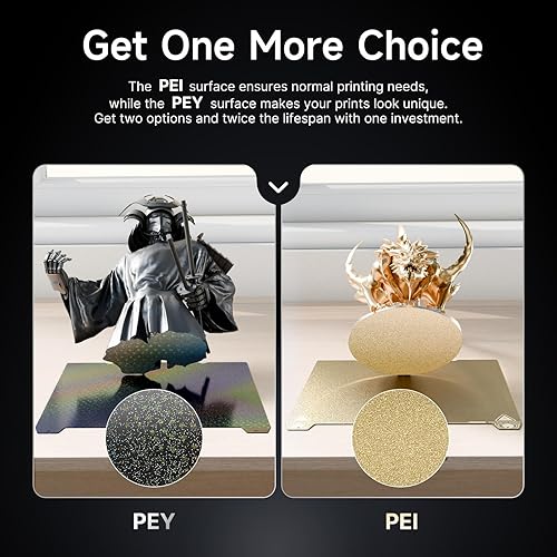 Miniatura 8 de YOOPAI Hoja PEI de doble cara y kit de placa magnética flexible, plataforma de cama de impresora 3D de 9.252 x 9.252 in para Creality Ender 3 V3