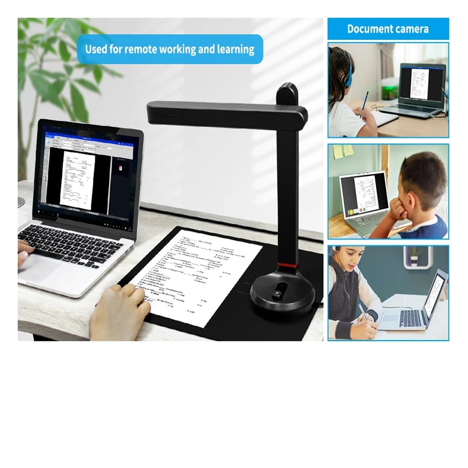 Scanner de Documents, Scanner de Livres Automatique à Grande Vitesse, Documents Portable, caméra A3(1200w)
