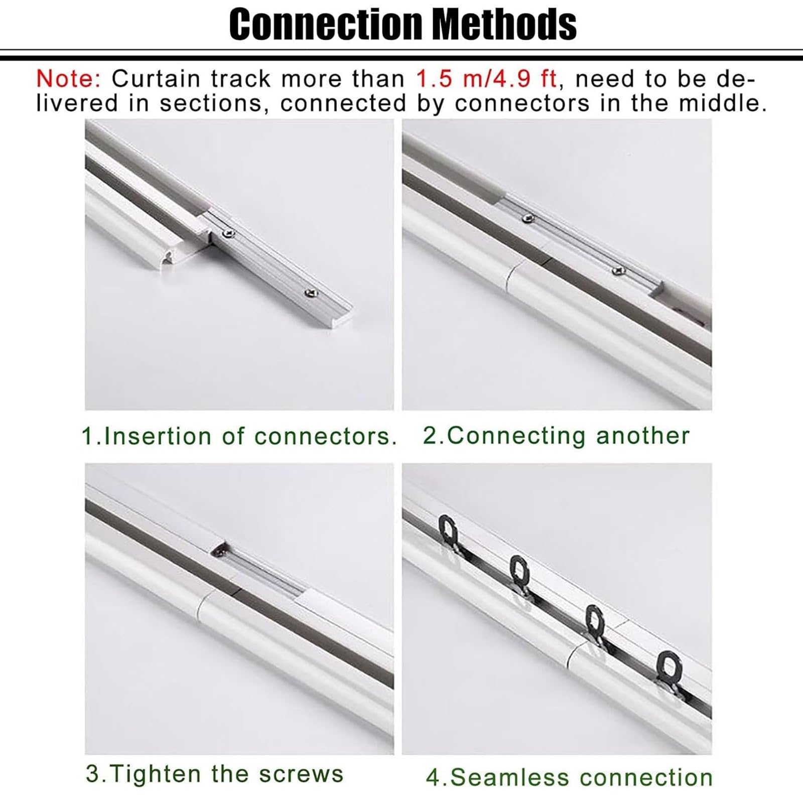 Tringle à rideau de plafond, rail simple ultra fin, séparateur de pièce pour salon et chambre à coucher, utilisation polyvalente en intérieur