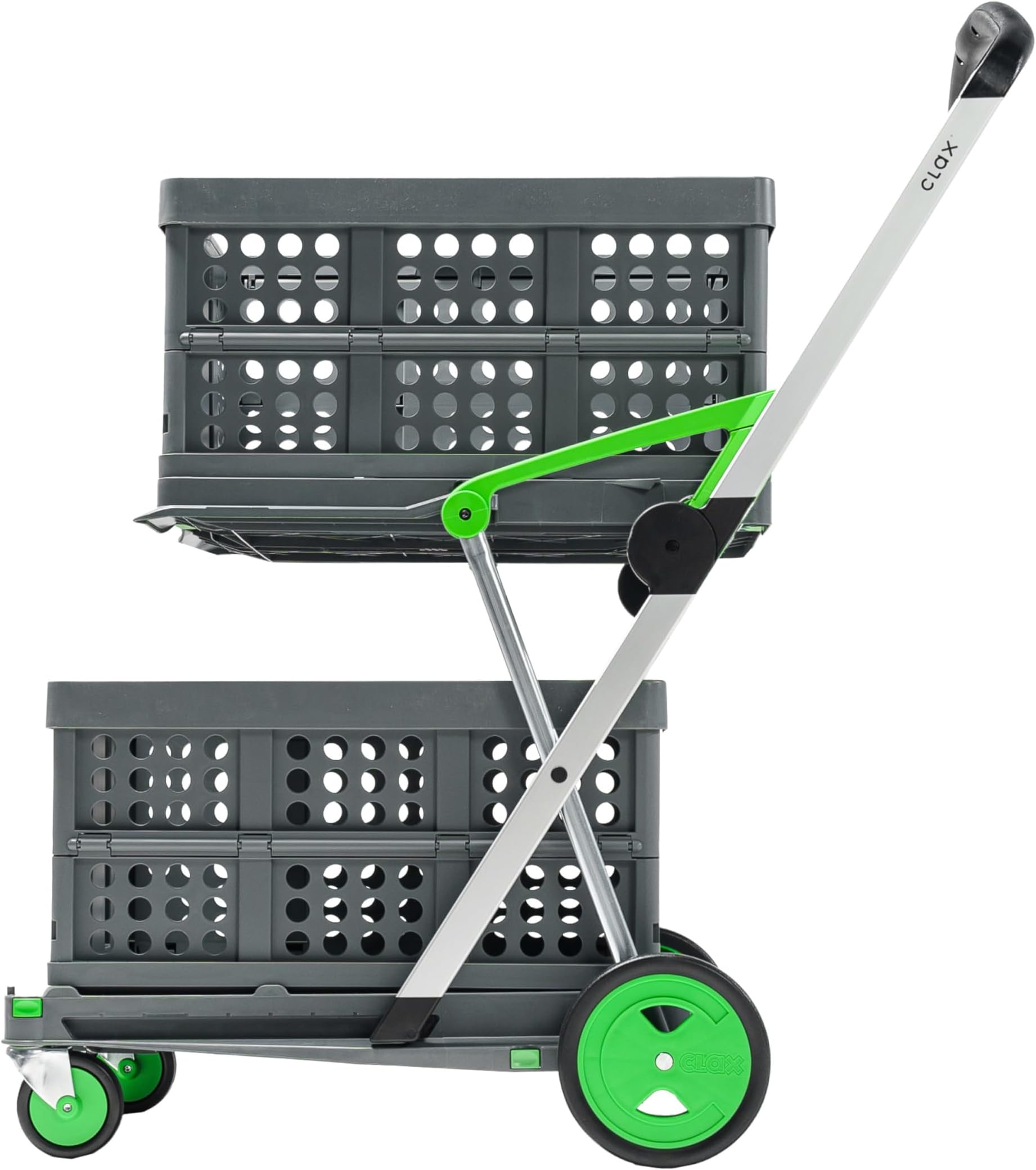 ClaxThe innovative shopping trolley | shopping cart | storage trolley | with 2 folding crates GreenClimatePartner certified
