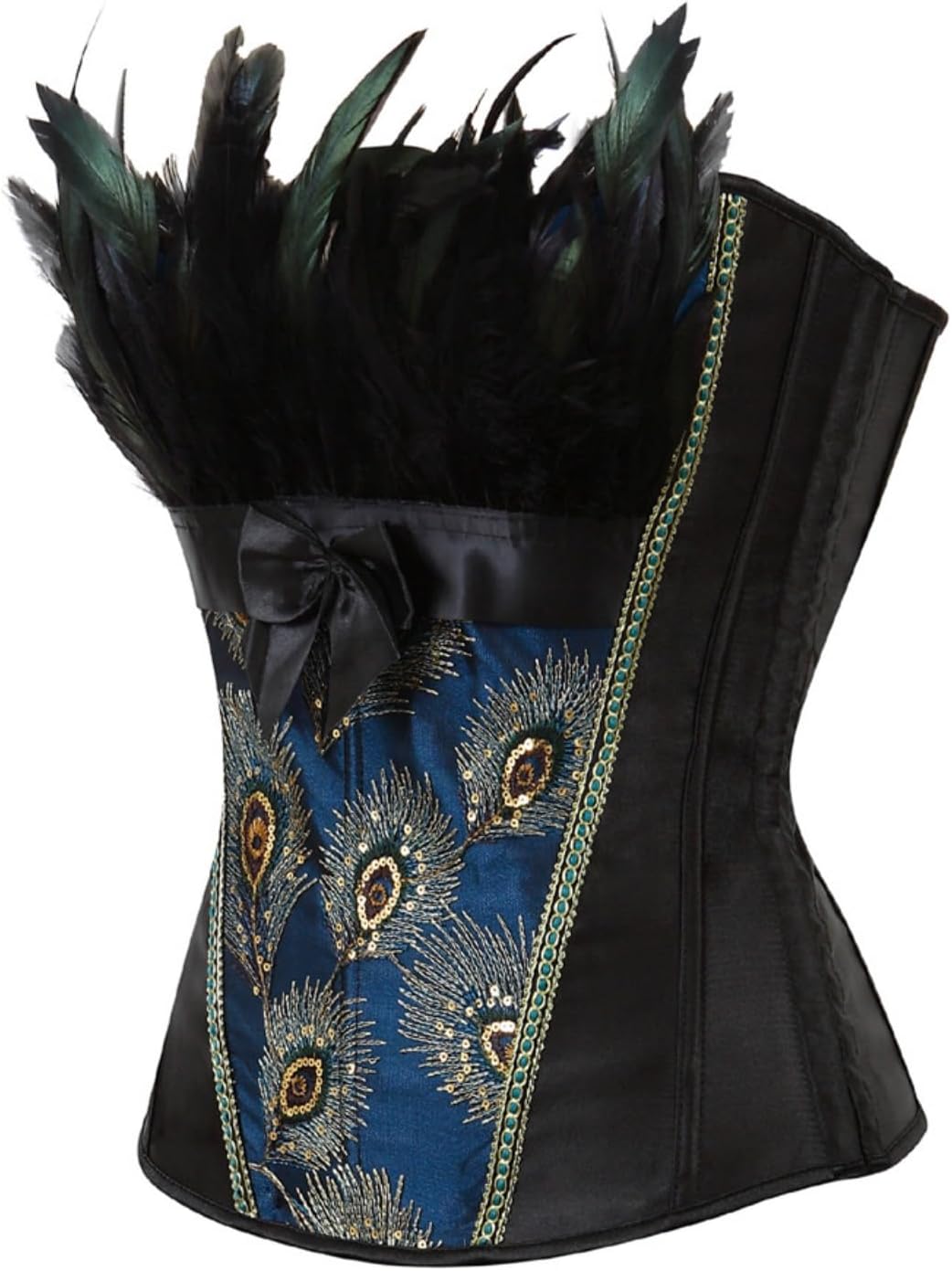 Zhitunemi Corsets For Halloween Costume Women: Green Corset Tops For Women Medieval Costumes - Bustier Tops Retro Photoshoot - Image 2