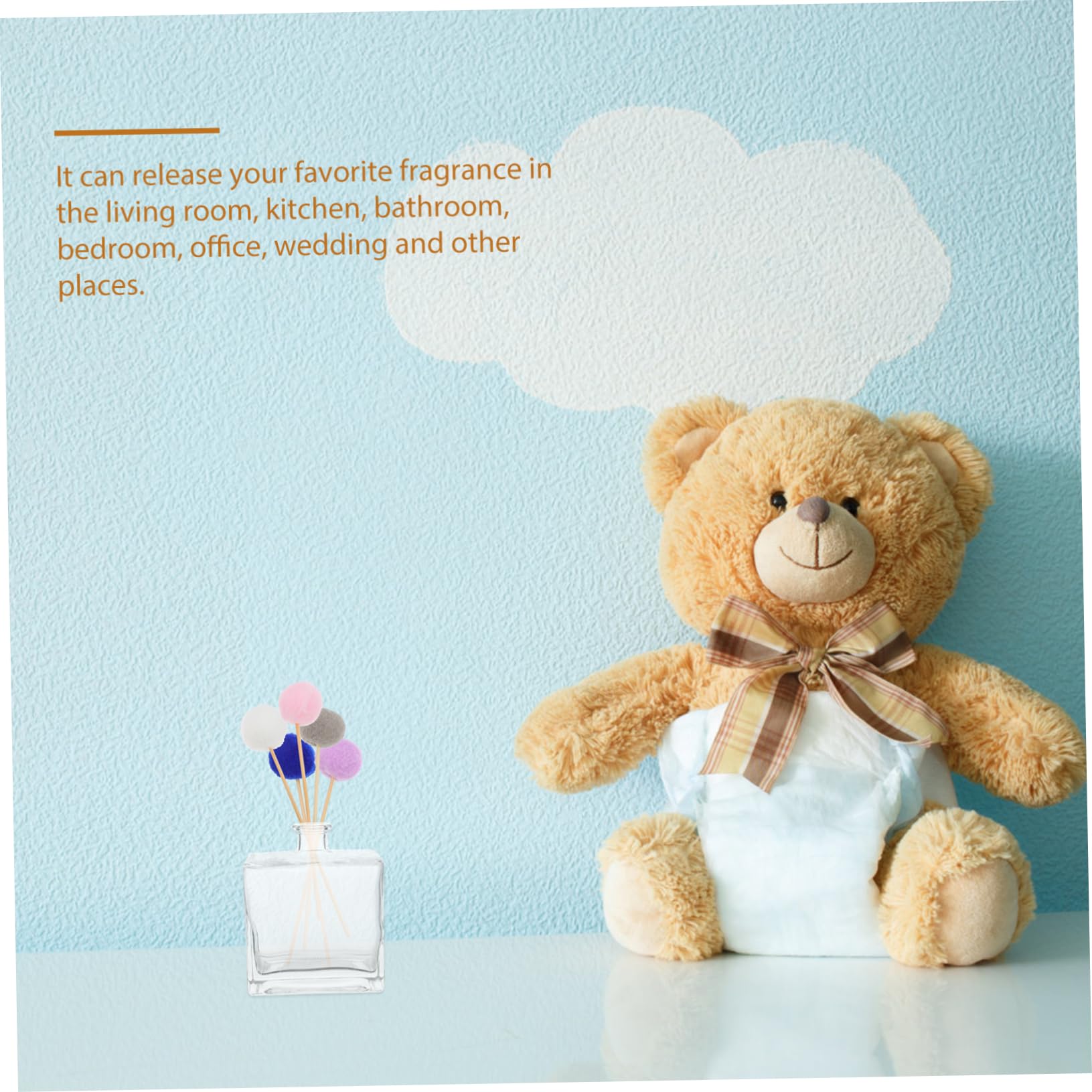 MAGICLULU 30pcs Diffuser Sticks Fragrance Accessory for Home and Bathroom Volatilization of Essential Oils Random Colors