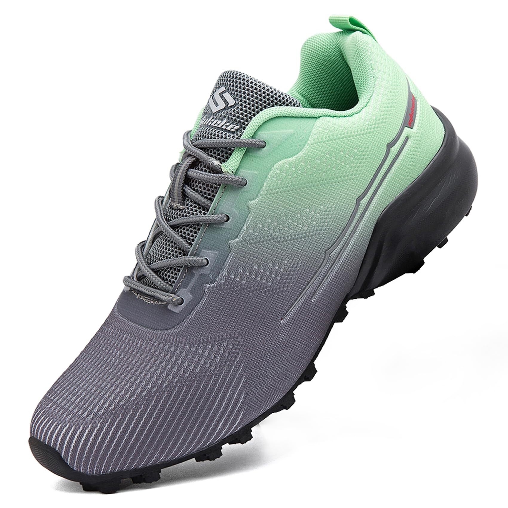 Men's Trail Running Shoes Lightweight Breathable Walking Hiking Sneakers Outdoor Athletic Tennis Cross Training Shoes