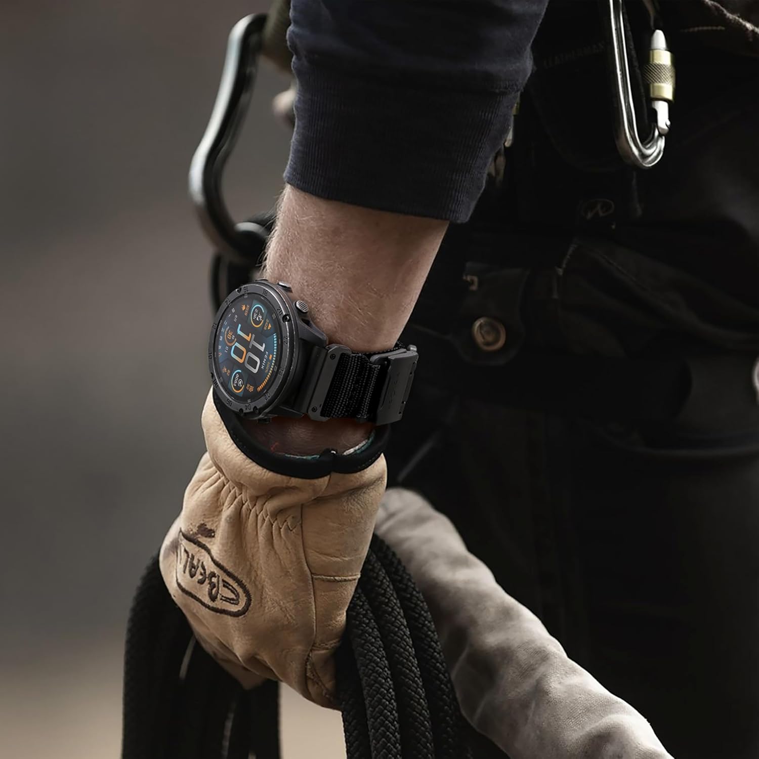 Bandletic Tactical Rugged Nylon Compatible with Garmin Fenix 5X Watch Band, Quick Fit 26mm Bands for Fenix 8 51mm/7X/7X Pro/6X/6X Pro/5X Plus/3/3 HR/Instinct 2X/Tactix/Enduro/Descent/Epix Pro 51mm - Image 9