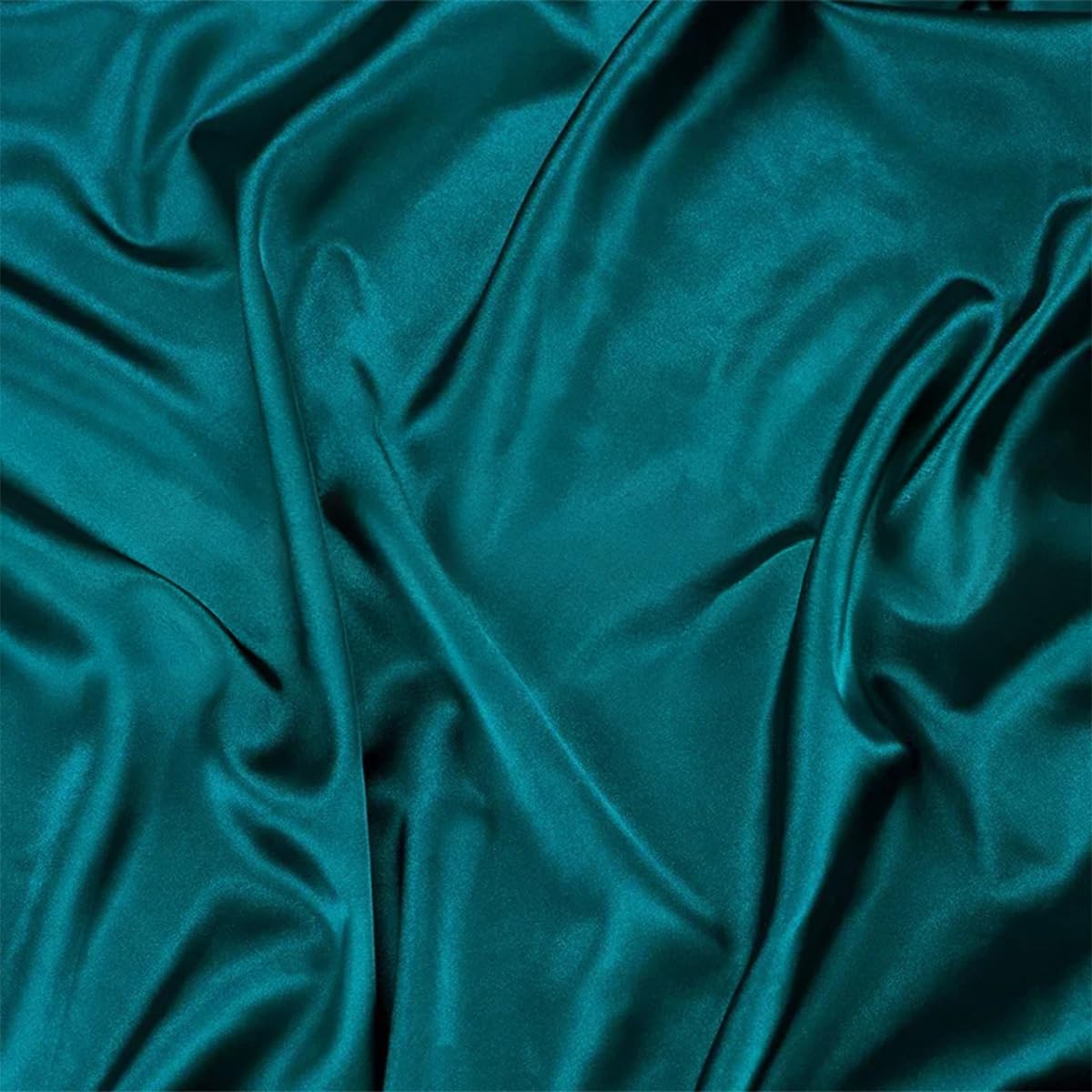 Tissu mercerisé soie bleu paon fini les fonds photo ratés