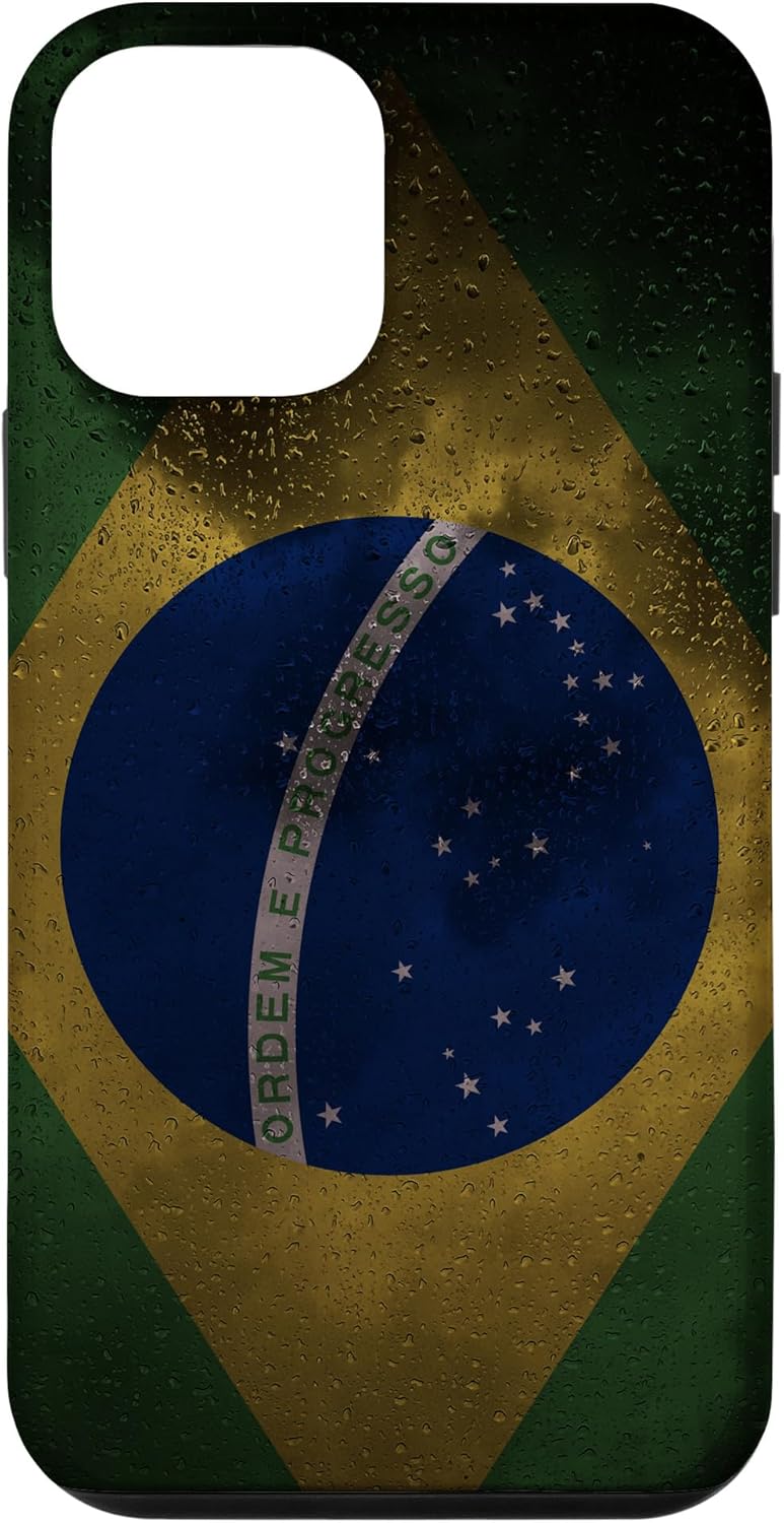 iPhone 12 mini Brazil Raindrop Style Flag - Brazilian Pride Case