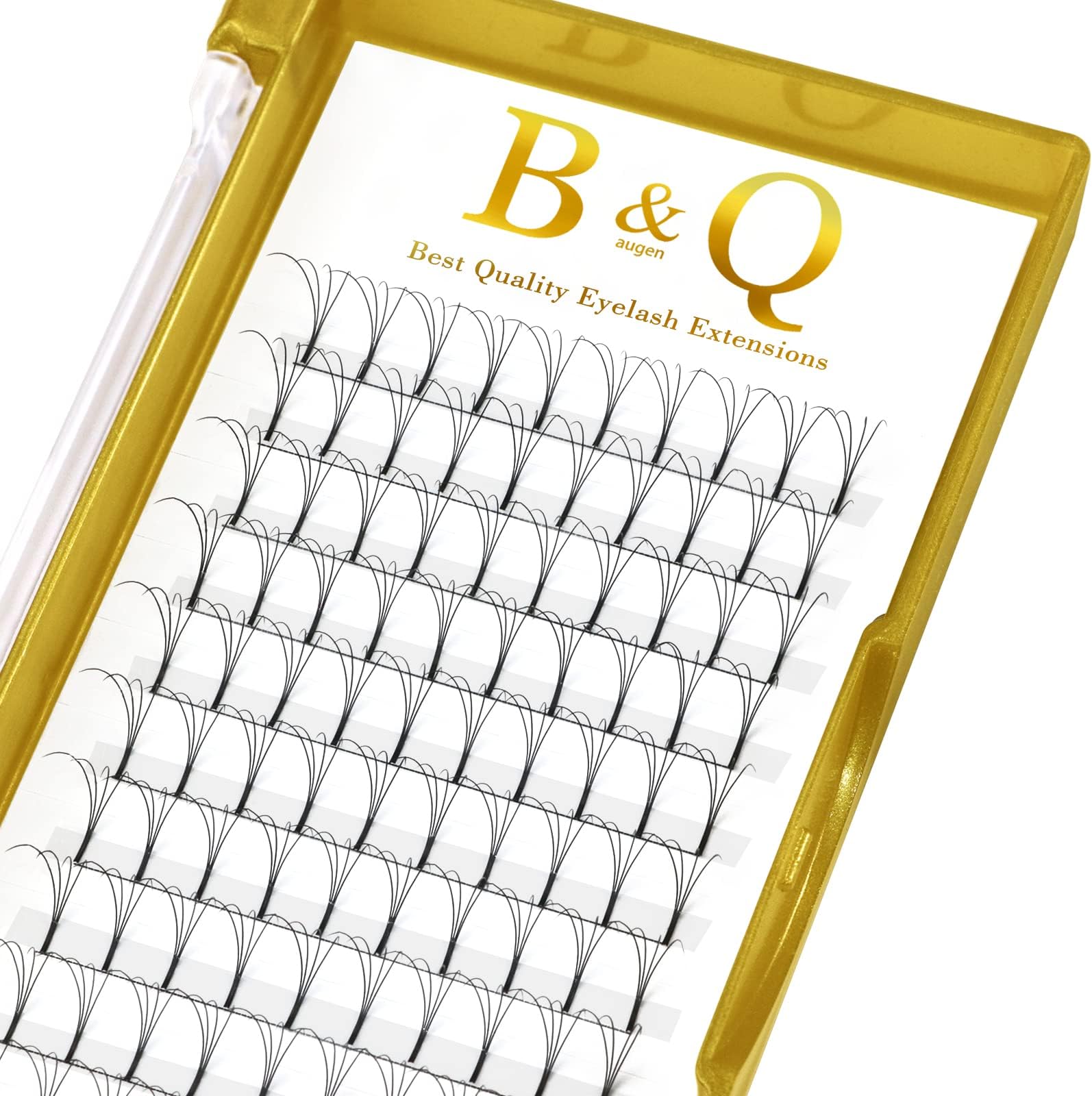 (4D-D-0.07, 14 mm) - 4D 6D Premade Volume Eyelash Extensions 0.07 0.10 mm Pre fanned Lashes Long Stem 9-15 mm Length by B & Q LASH (4D-D-0.07mm, 14 mm)