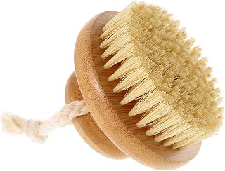 FRCOLOR Esfoliante Corporal Escova De Banho Escova De Banho Esfoliante De Couro Cabeludo Escova De Banho Esfoliante De Banho Para Costas Acessórios Foscos Bambu Sisal Esfoliante De Couro