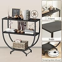 Vista 4 de GILLAS 3 Tier Console Tables, 30" Height Entryway Table, Sofa Table Behind Couch Table, Industrial Entryway Furniture Entry Way Table with Storage