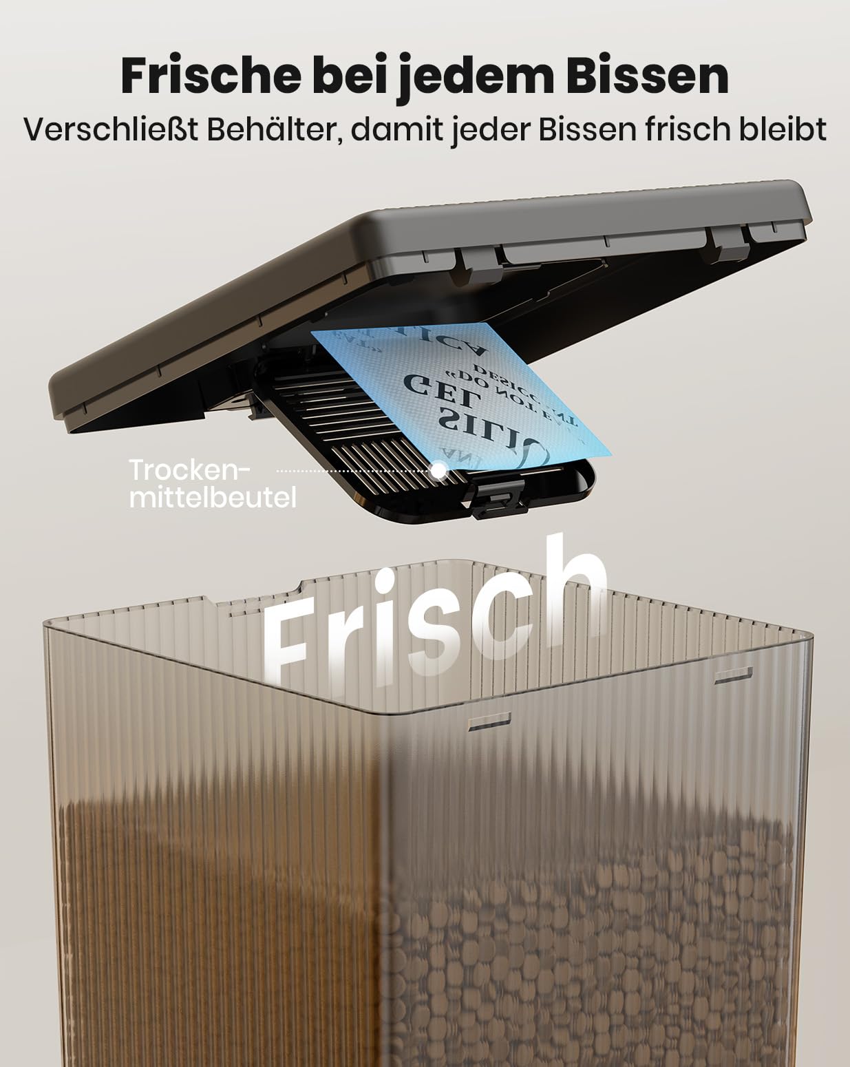 oneisall 5L Futterautomat Katze 2 Näpfe, Katzenfutter Automat mit Edelstahlschüssel, Voice Recorder