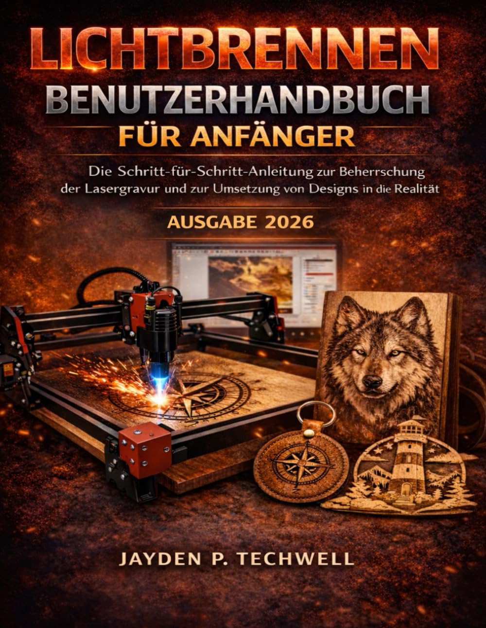 LICHTBRENNEN BENUTZERHANDBUCH FÜR ANFÄNGER: Die Schritt-für-Schritt-Anleitung zur Beherrschung der Lasergravur und zur Umsetzung von Designs in die Realität