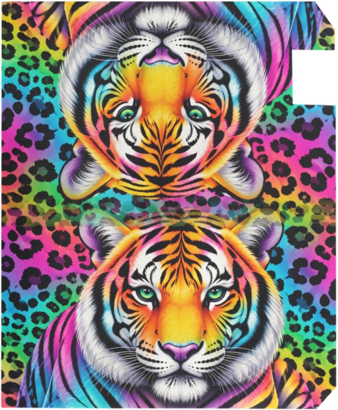 Tiger Leopard Cheetah Colorful Mailbox Covers Magnetic Garden Yard Home Decor Standard Size 21" x 18" image 3