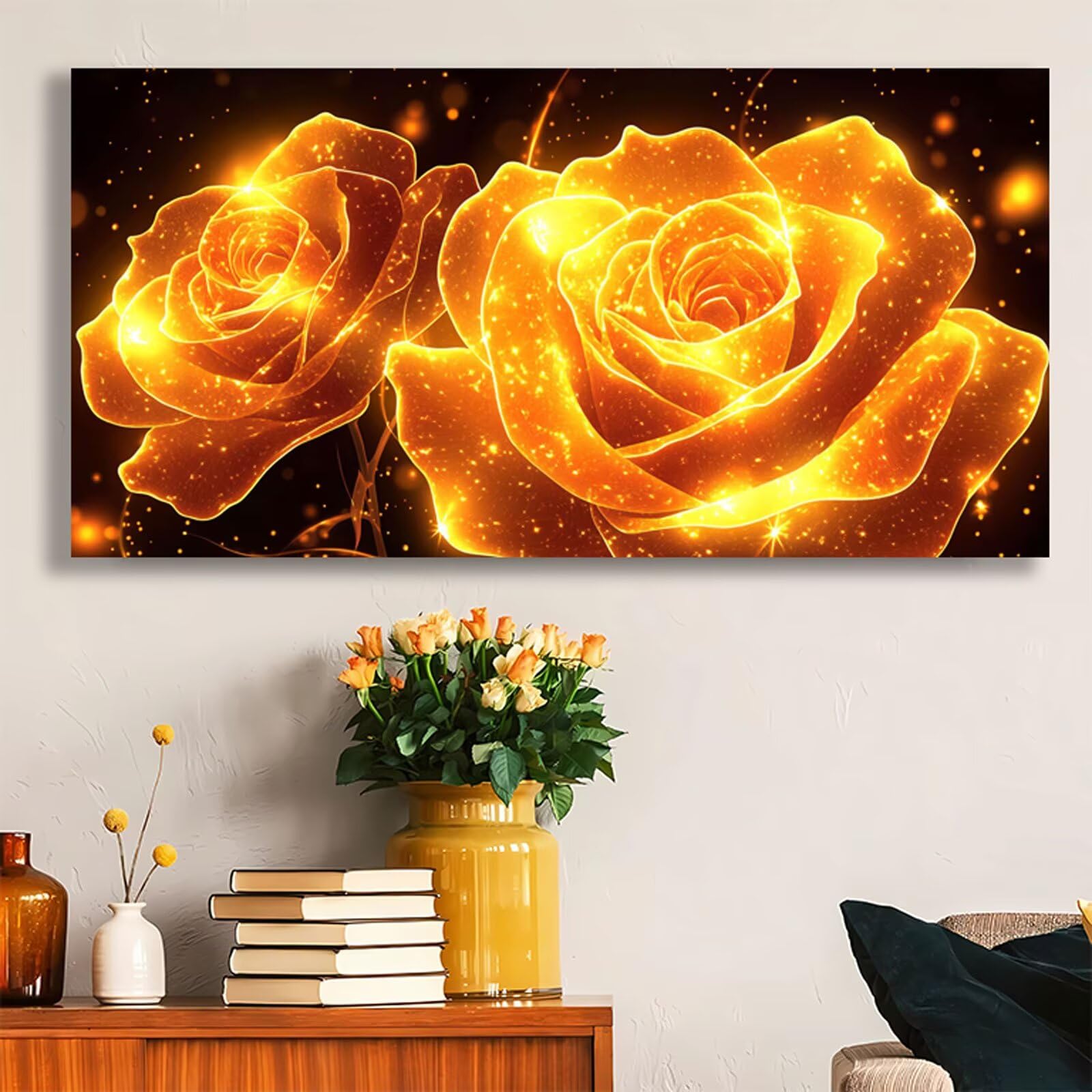 LE-442 różowe malowanie według numerów dla dorosłych 60 x 120 cm, złote zestawy do malowania według numerów, dla dzieci lub początkujących, DIY, płótno dla dorosłych, rękodzieło, obraz olejny z