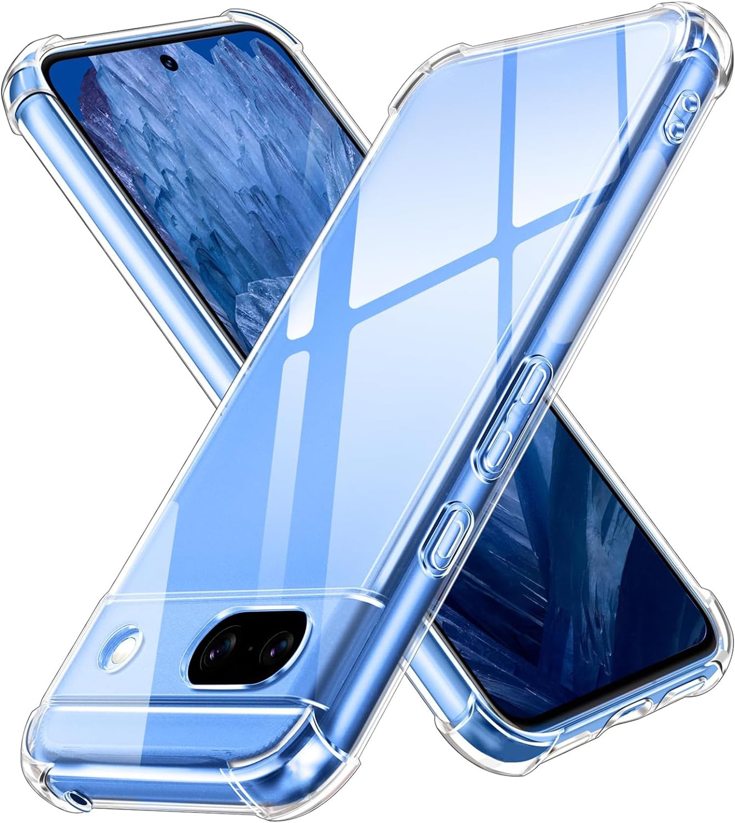 Amazon.co.jp: LAYJOY 対応 Google Pixel 8a ケース 耐衝撃 透明ソフト