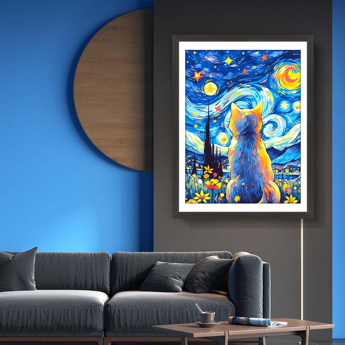 Amazon | LEADINTOP ダイヤモンドアート 猫 30X40cm 全面貼り付け