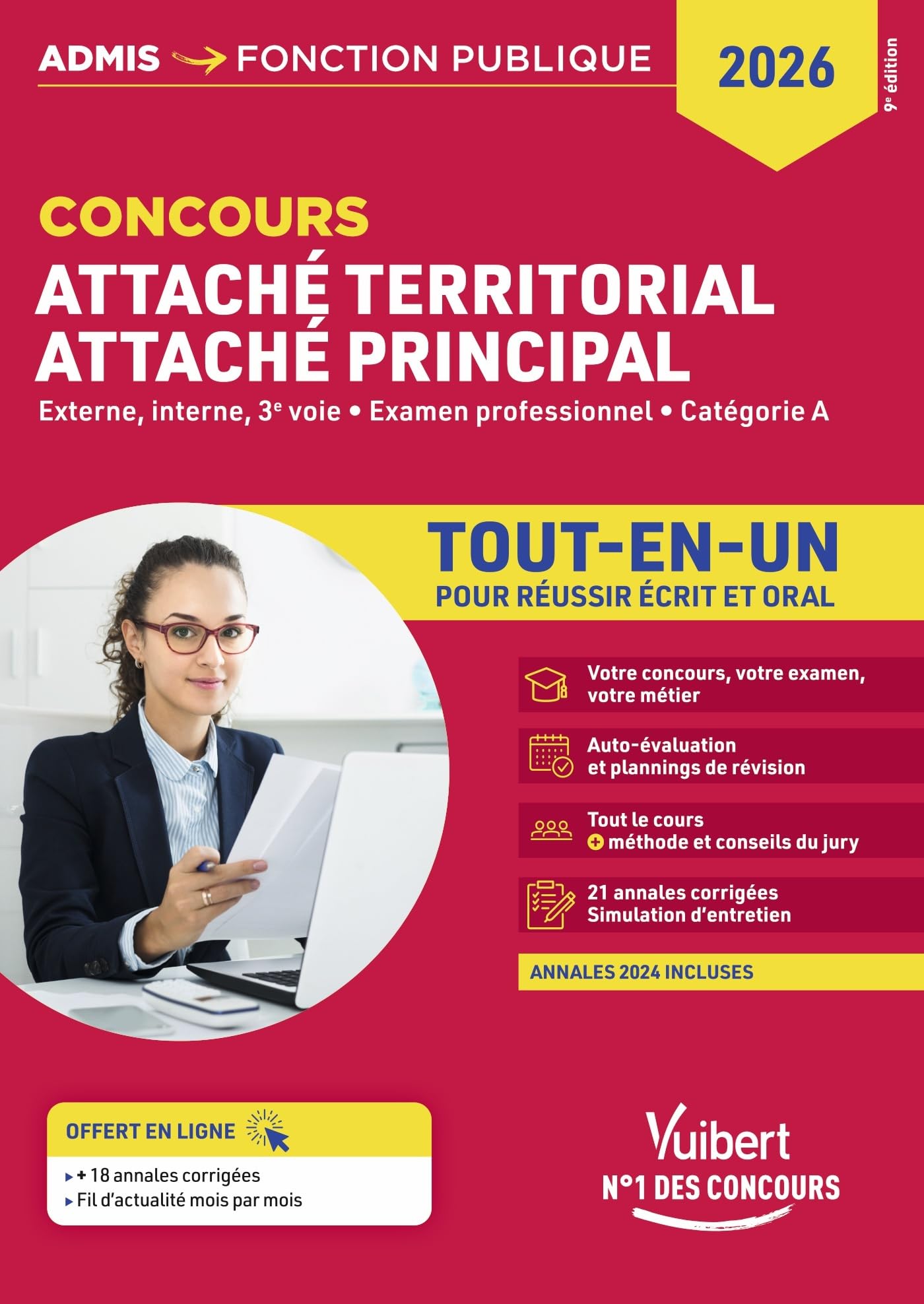 Concours Attaché territorial - Attaché principal - Catégorie A - Tout-en-un: Concours externe, interne, 3e voie et examen professionnel 2026-2027