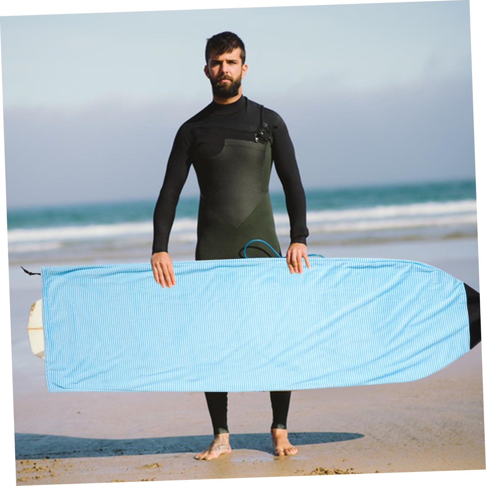 WOONEKY Funda Protectora para Tabla De Surf Plegable Bolsa De Transporte Protección UV para Viajes Almacenamiento y Cuidado De Equipos De Surf