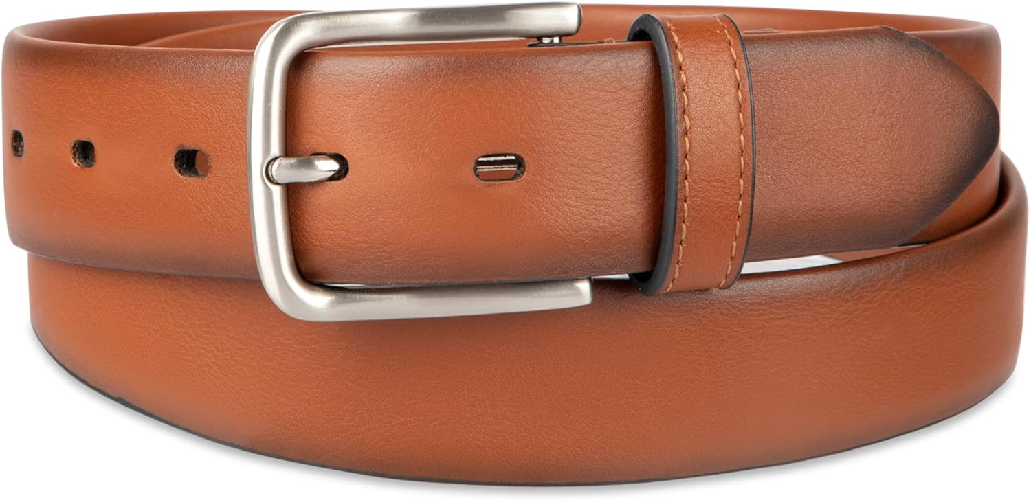 Dockers Men's Leather Casual Belt, Everyday Style (Regular and Big & Tall Sizing)