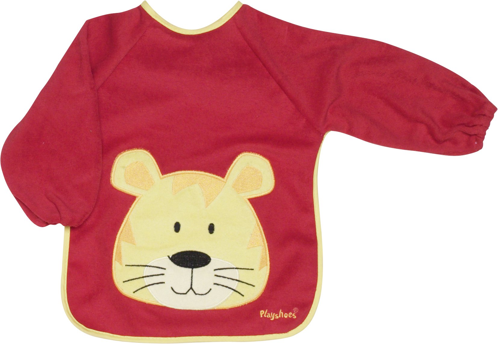 Playshoes Unisex Baby Ärmel-Lätzchen Langarm 507136, 8 - Rot, Einheitsgröße (1er Pack)