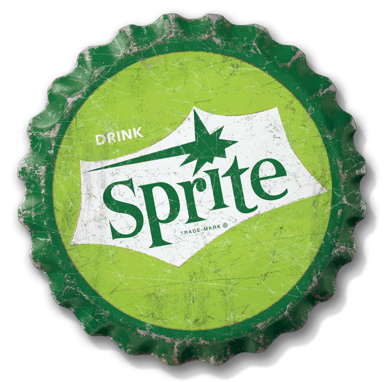 Amazon.com: Desperate Enterprises Sprite Bottle Cap Sign - Garage
