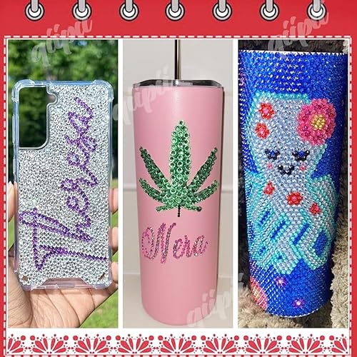 Miniatura 6 de 6850 diamantes de imitación transparentes para uñas, 288 multiformas, diamantes de imitación blancos + 6570 piedras redondas de cristal con parte