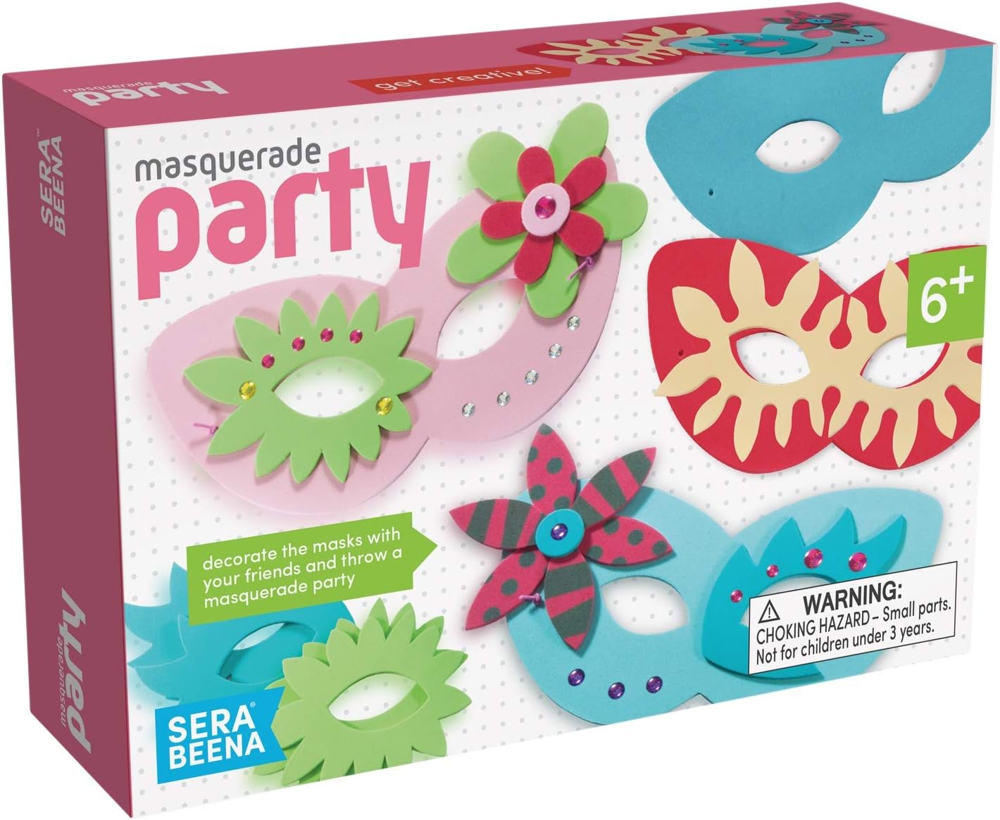 Serabeena Make Your Own Mask Kit Includes 6 Masquerade