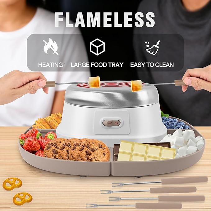 Smore Maker de Mesa Eléctrico para Hornear Malvaviscos 120V miniatura 3