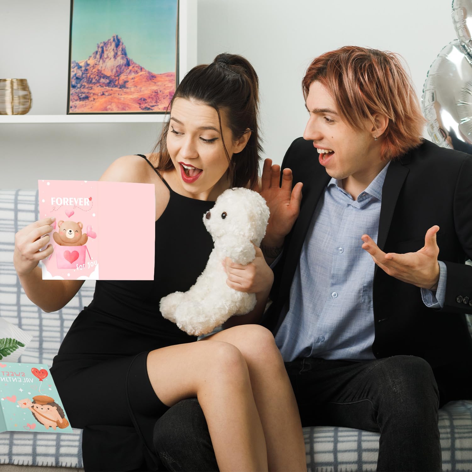 Biglietti San Valentino 48 Pezzi per Coppia Romantico Anniversario Matrimonio