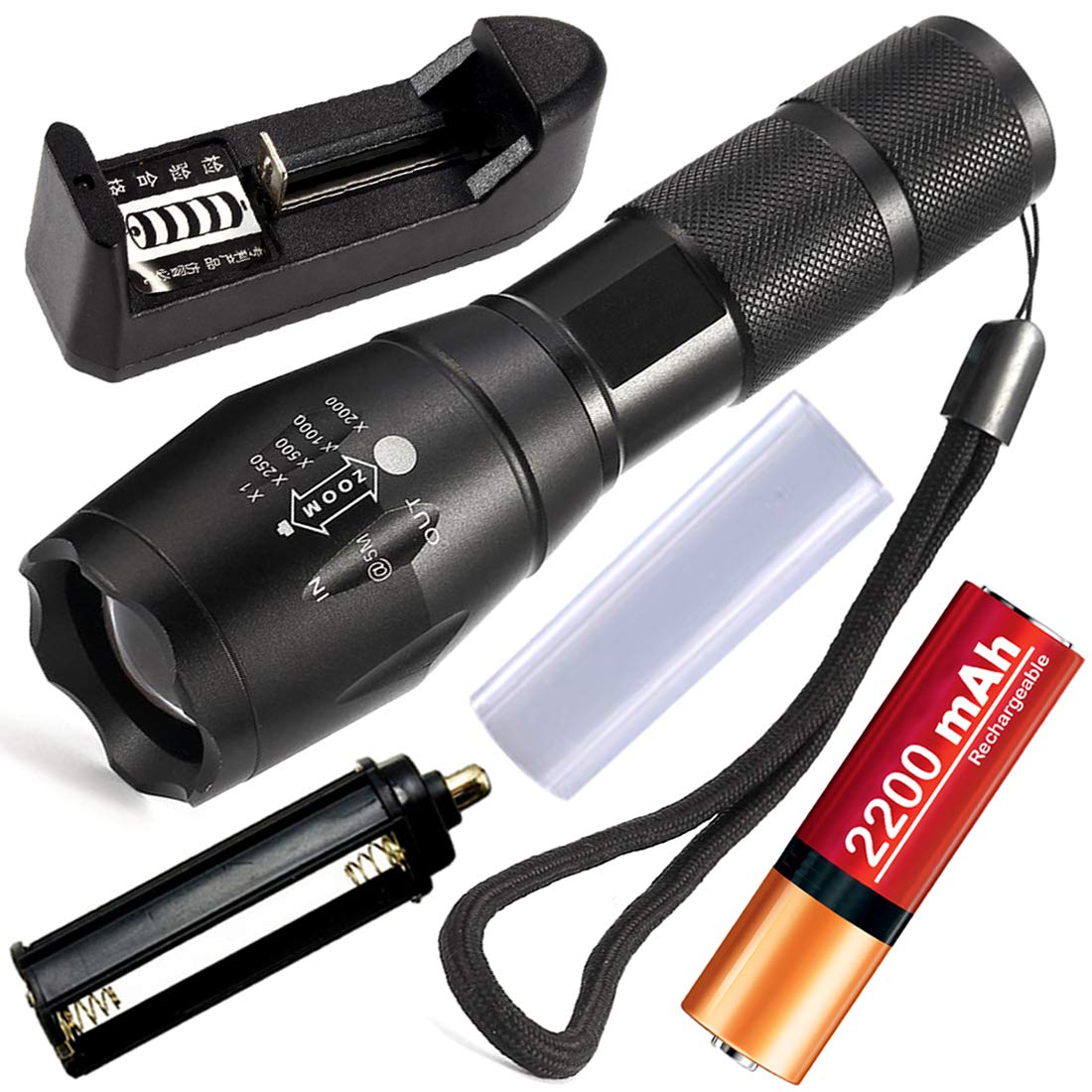 OSL 5 Mode Small Sun 500 Meter Range Zoomable Waterproof Chargeable LED Full Metal Body 18W Flashlight Torch Home/Outdoor Lamp 2200 mAh Battery (3 Year Warranty) (B08LVDRV7F) Amazon Price History, Amazon Price Tracker