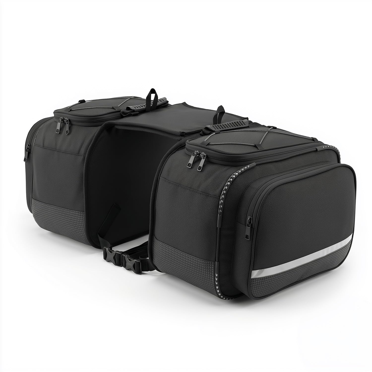 FATMUG Motorcycle Saddle Bag with Rain Cover